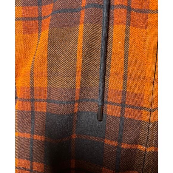 Paisley & Gray Orange and black Flannel Set Pants and Hoodie Slim Fit Sz Large - Picture 6 of 11